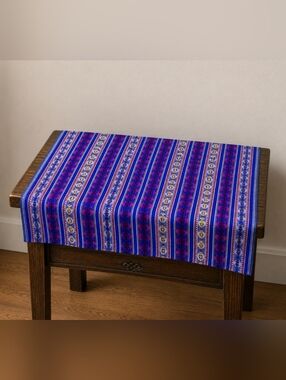 Andean Peruvian Rainbow Ceremonial Altar Tablecloth Throw